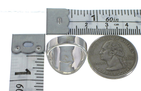 Southwest Opal And Turquoise Silver Ring Size 5-1/4 EX44712